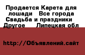 Продается Карета для лошади - Все города Свадьба и праздники » Другое   . Липецкая обл.